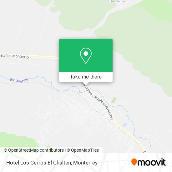 Hotel Los Cerros El Chalten map