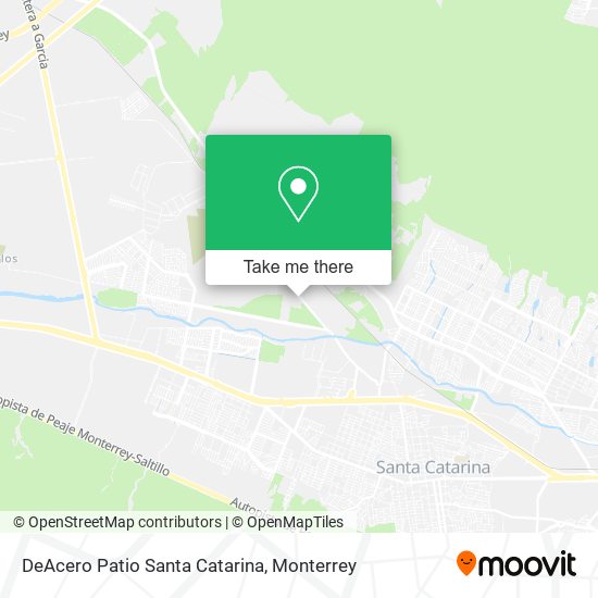 Mapa de DeAcero Patio Santa Catarina