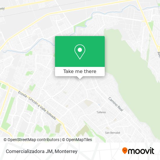 Mapa de Comercializadora JM