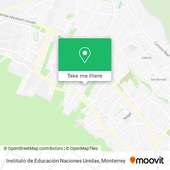 Instituto de Educación Naciones Unidas map