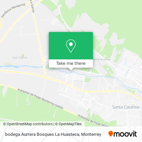 bodega Aurrera Bosques La Huasteca map