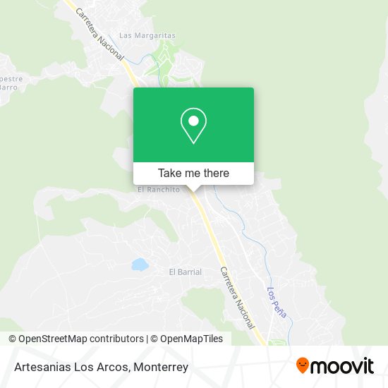 Artesanias Los Arcos map