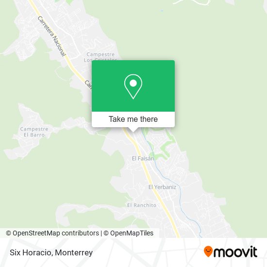 Mapa de Six Horacio