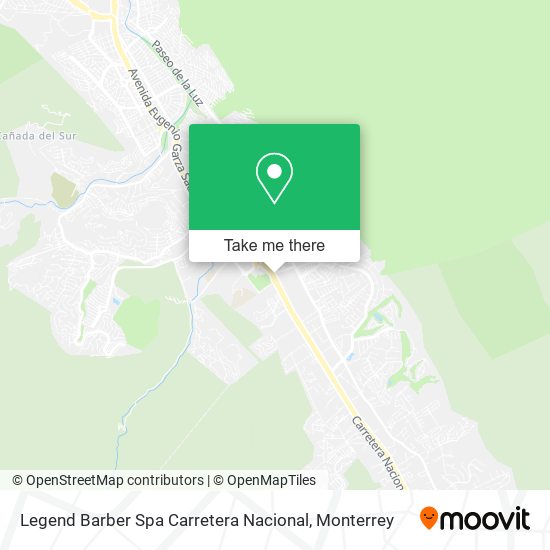 Legend Barber Spa Carretera Nacional map