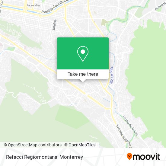 Refacci Regiomontana map