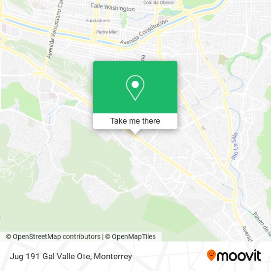 Mapa de Jug 191 Gal Valle Ote