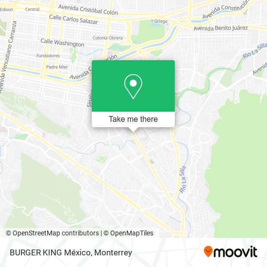 BURGER KING México map