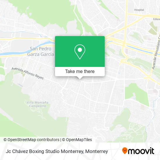 Jc Chávez Boxing Studio Monterrey map