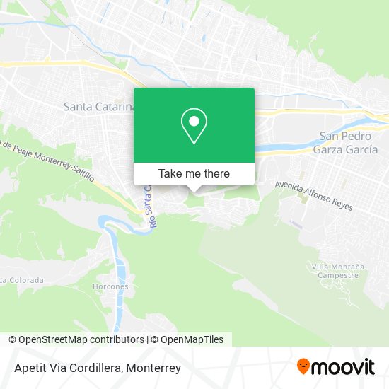 Apetit Via Cordillera map