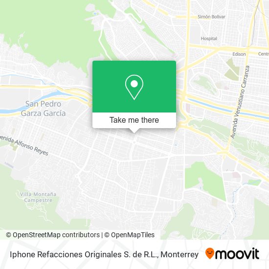 Iphone Refacciones Originales S. de R.L. map