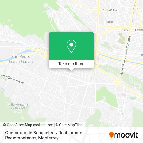 Operadora de Banquetes y Restaurante Regiomontanos map