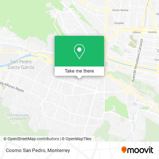 Cosmo San Pedro map