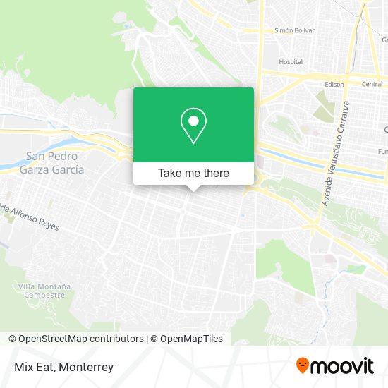 Mapa de Mix Eat