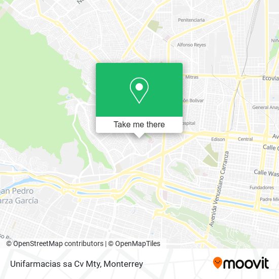 Unifarmacias sa Cv Mty map