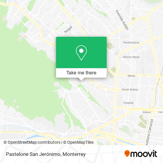 Pastelone San Jerónimo map