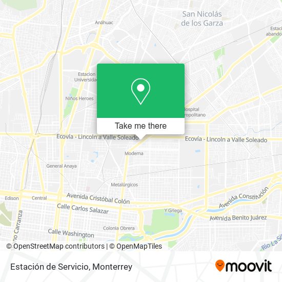 Mapa de Estación de Servicio