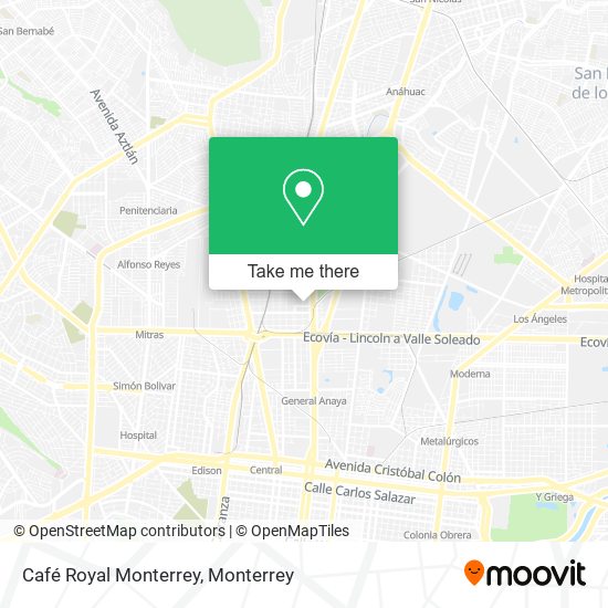 Café Royal Monterrey map