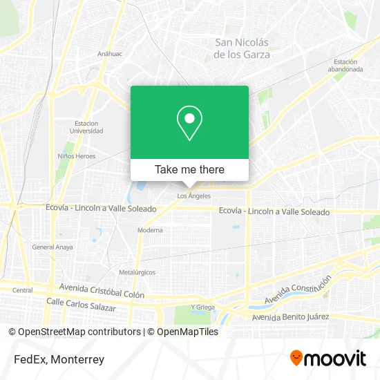 FedEx map