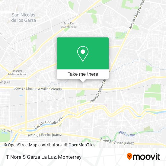 Mapa de T Nora S Garza La Luz