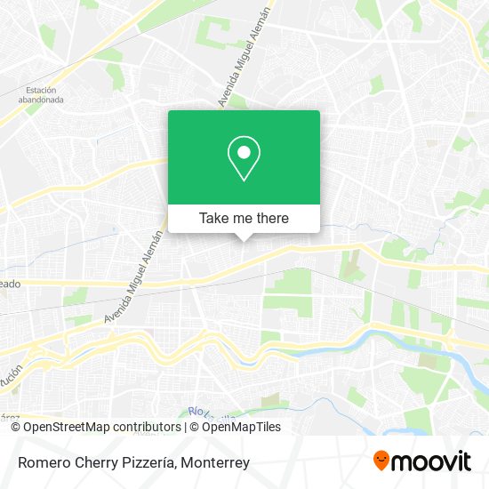 Mapa de Romero Cherry Pizzería