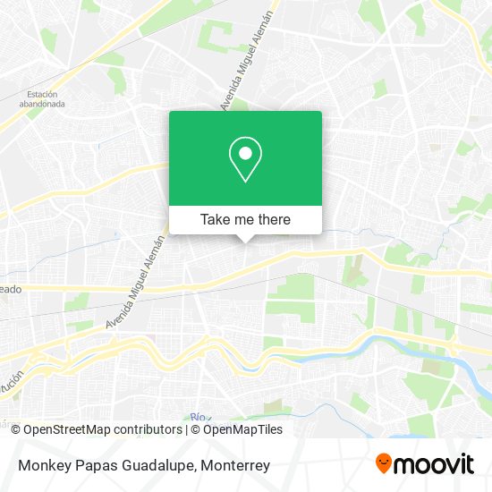 Monkey Papas Guadalupe map