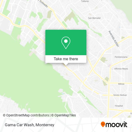 Gama Car Wash map