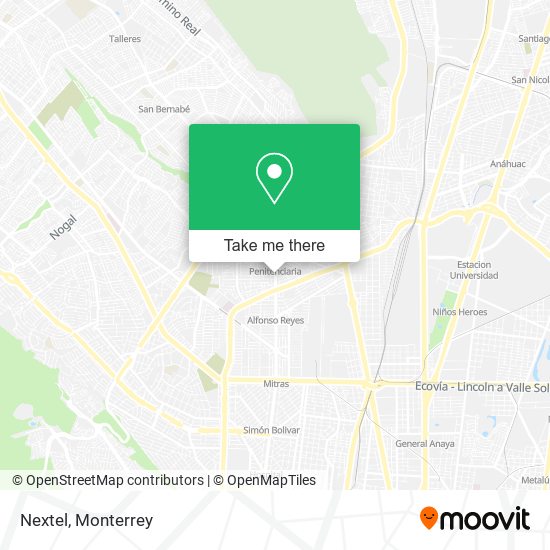 Mapa de Nextel