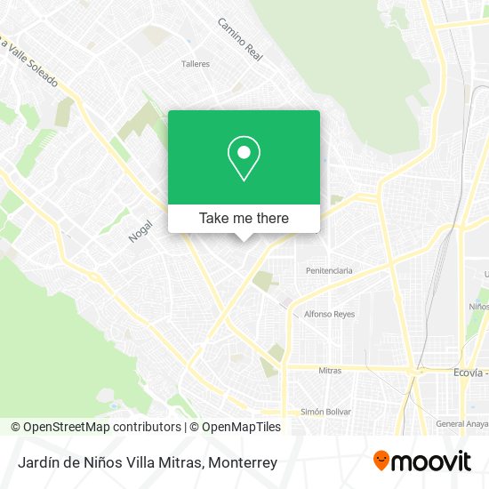 Jardín de Niños Villa Mitras map