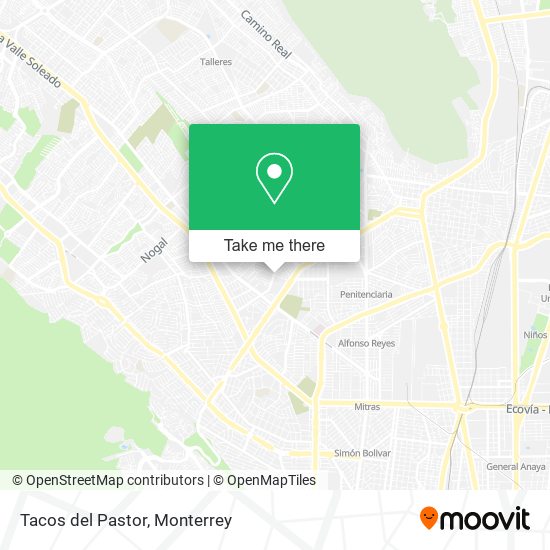 Mapa de Tacos del Pastor