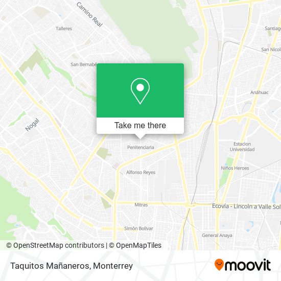 Taquitos Mañaneros map