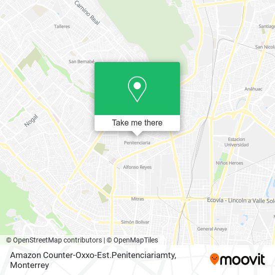 Mapa de Amazon Counter-Oxxo-Est.Penitenciariamty