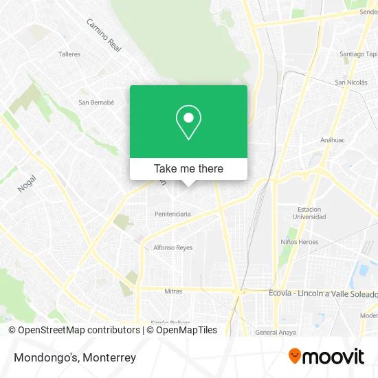 Mondongo's map