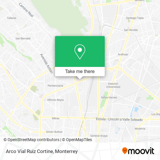 Mapa de Arco Vial Ruiz Cortine