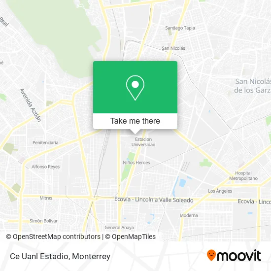 Mapa de Ce Uanl Estadio