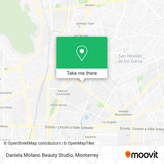 Mapa de Daniela Molano Beauty Studio