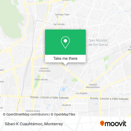 Mapa de Siberi-K Cuauhtémoc