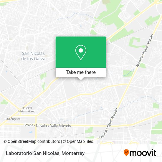Laboratorio San Nicolás map