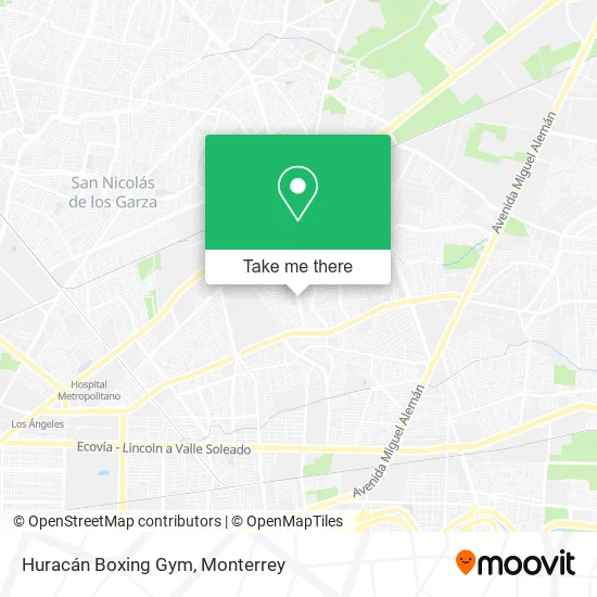 Mapa de Huracán Boxing Gym