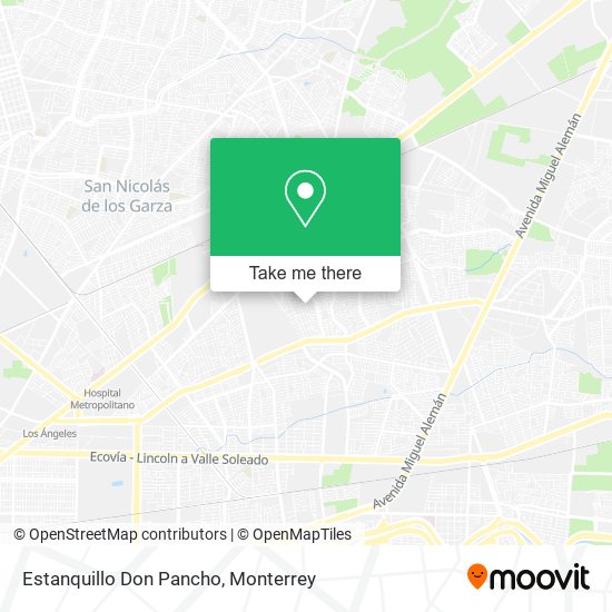 Estanquillo Don Pancho map