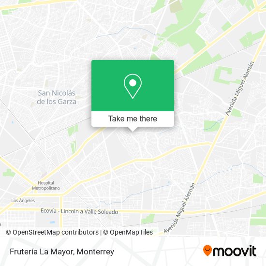 Mapa de Frutería La Mayor