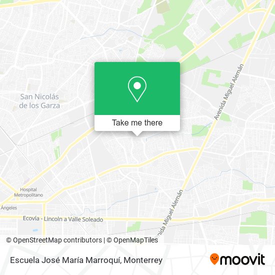 Mapa de Escuela José María Marroquí