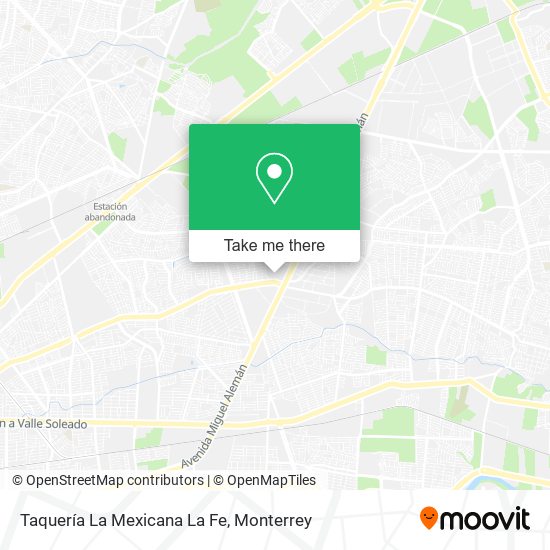 Taquería La Mexicana La Fe map