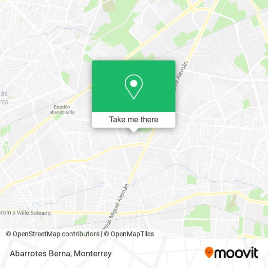 Mapa de Abarrotes Berna
