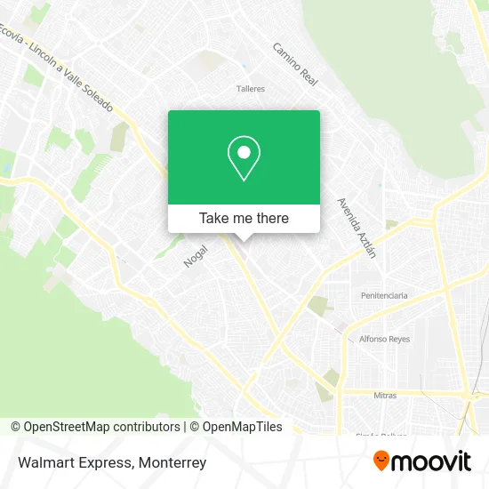 Walmart Express map
