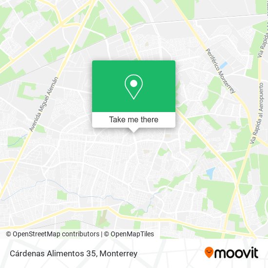 Mapa de Cárdenas Alimentos 35