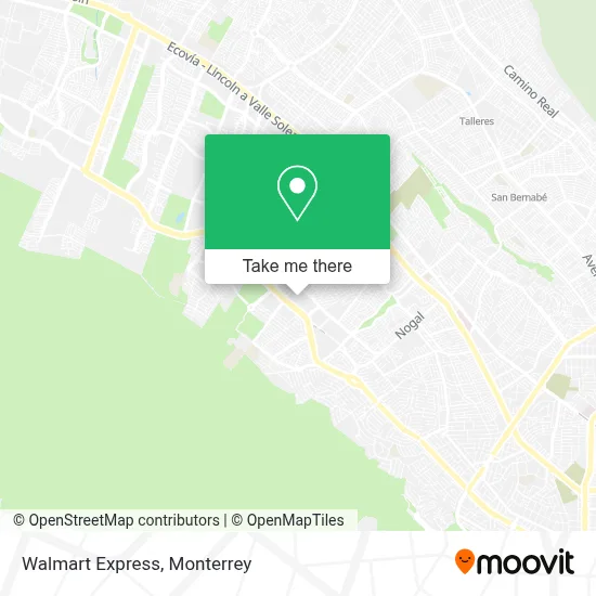 Walmart Express map