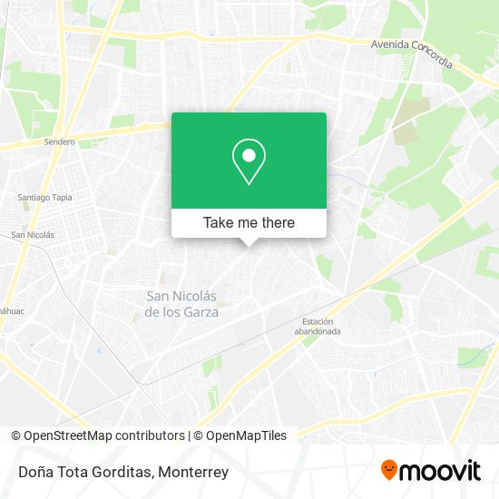 Doña Tota Gorditas map