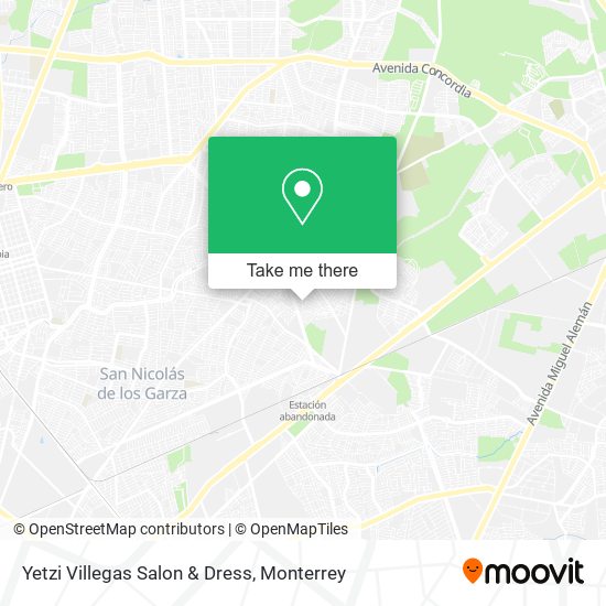 Mapa de Yetzi Villegas Salon & Dress