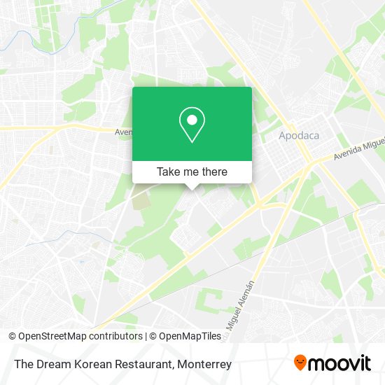 The Dream Korean Restaurant map