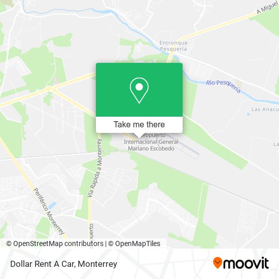 Mapa de Dollar Rent A Car